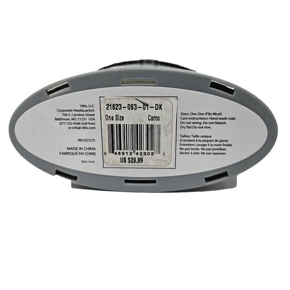 180s Ear Warmers Men Tec Fleece Behind The Head Ear Muffs, Mossy Oak Camo - Picture 4 of 4